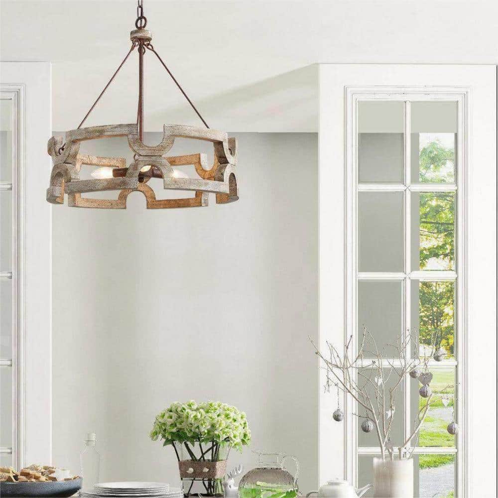 Evelan Lustre Bois Sculpté à la Main Créativité Individuelle - Neutralighting