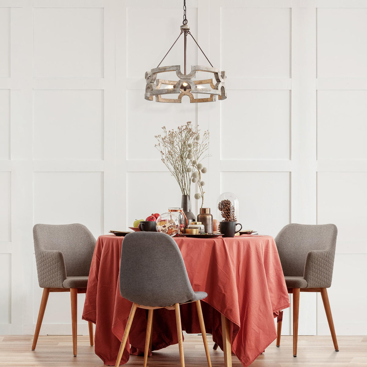 Evelan Lustre Bois Sculpté à la Main Créativité Individuelle - Neutralighting