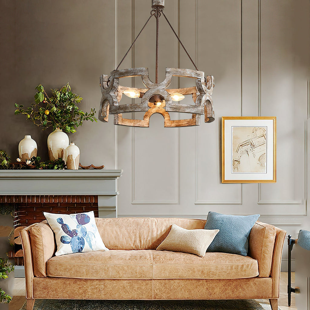 Evelan Lustre Bois Sculpté à la Main Créativité Individuelle - Neutralighting