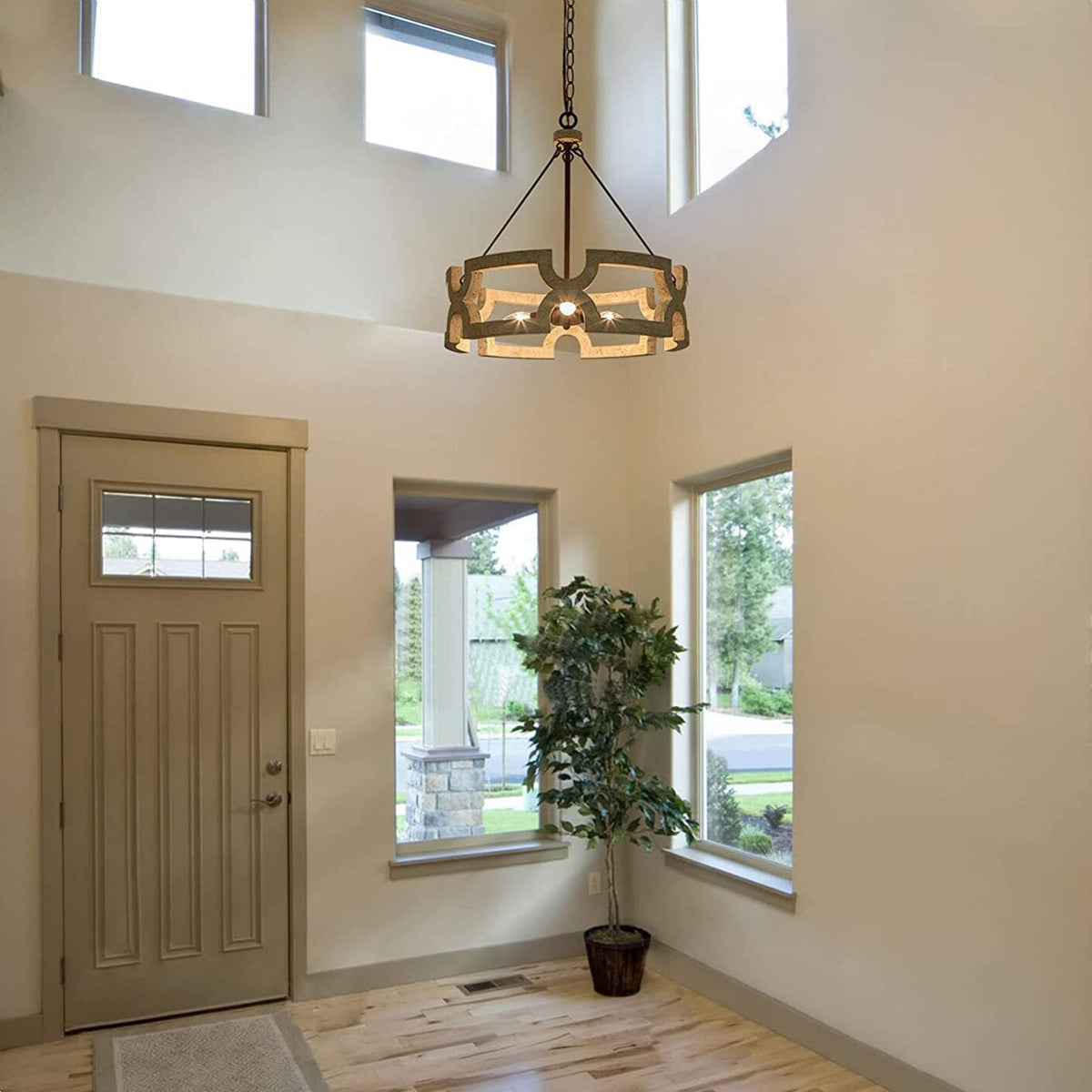 Evelan Lustre Bois Sculpté à la Main Créativité Individuelle - Neutralighting
