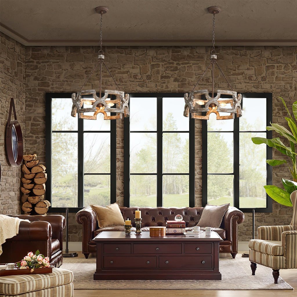 Evelan Lustre Bois Sculpté à la Main Créativité Individuelle - Neutralighting