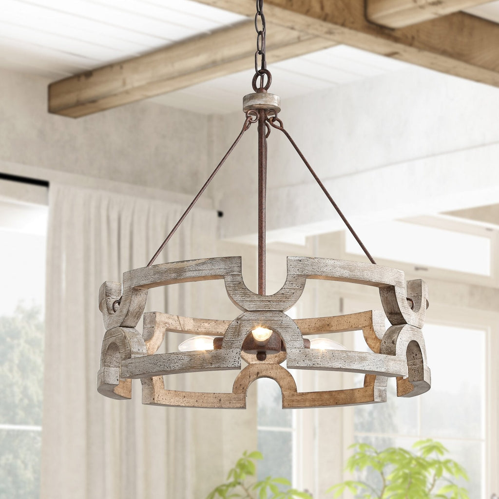 Evelan Lustre Bois Sculpté à la Main Créativité Individuelle - Neutralighting