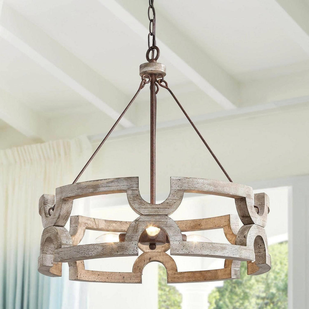 Evelan Lustre Bois Sculpté à la Main Créativité Individuelle - Neutralighting