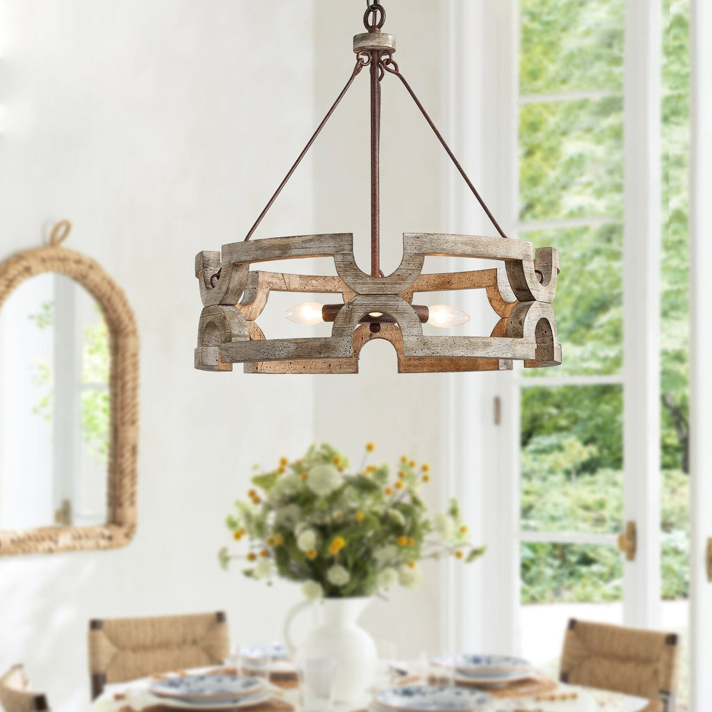 Evelan Lustre Bois Sculpté à la Main Créativité Individuelle - Neutralighting