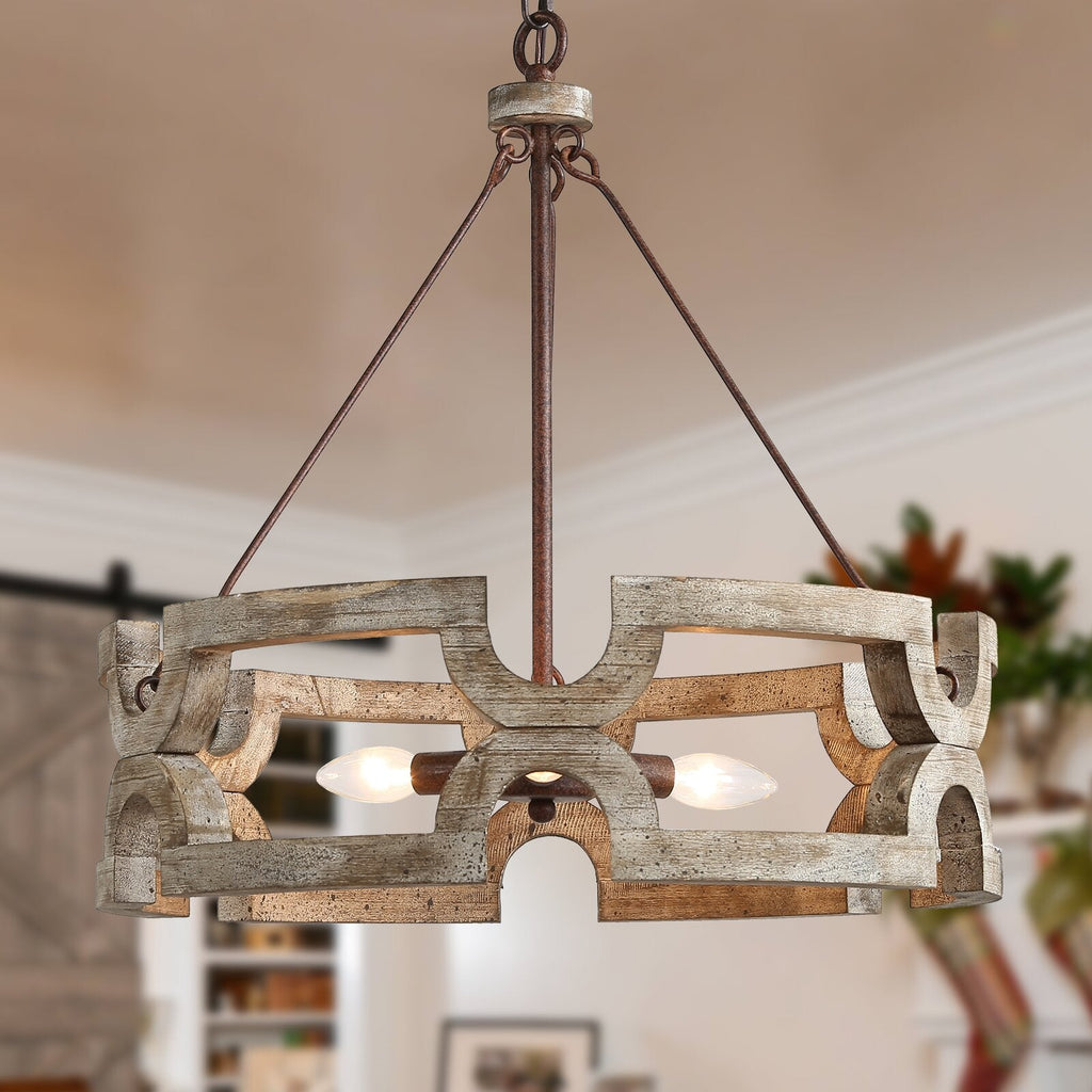 Evelan Lustre Bois Sculpté à la Main Créativité Individuelle - Neutralighting