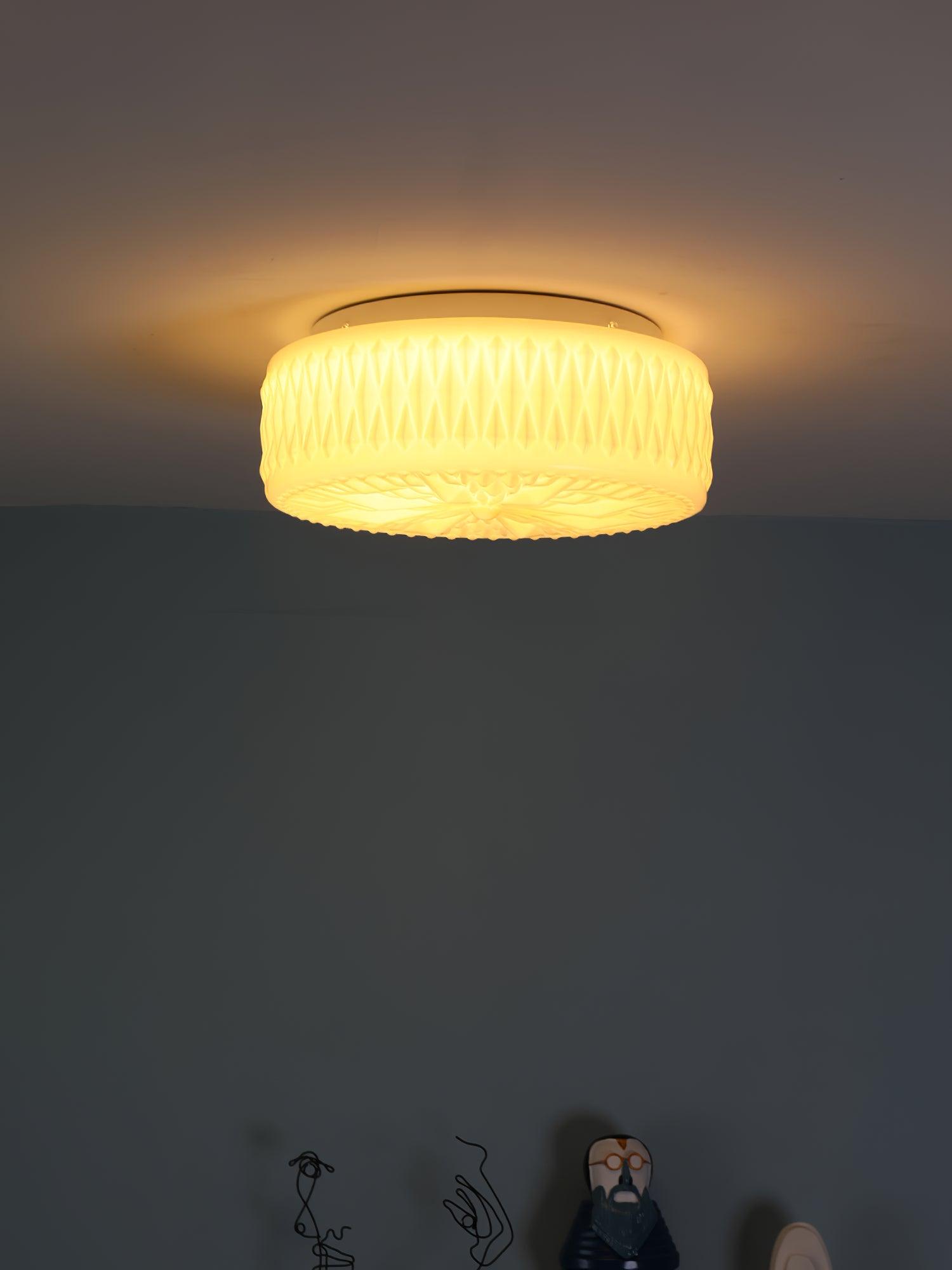 Solara Plafonnier en Verre à Abat-jour Moderne Lune - Neutralighting