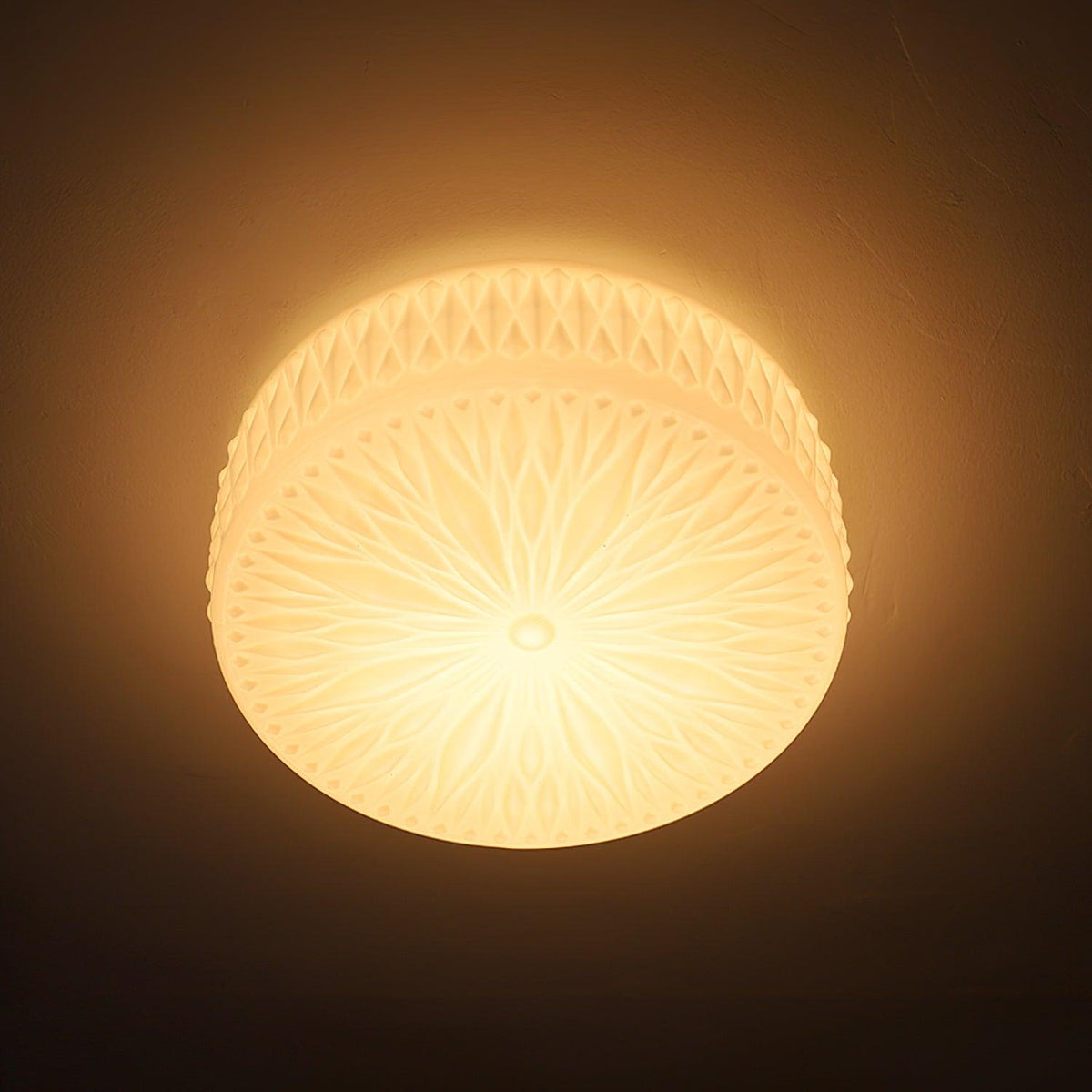 Solara Plafonnier en Verre à Abat-jour Moderne Lune - Neutralighting