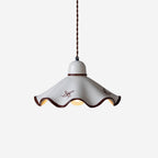Kora Lampe Pendante Abat-jour Céramique Ondulé - Neutralighting