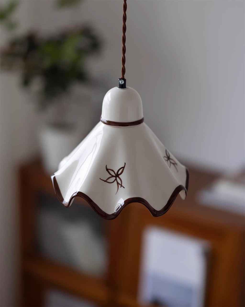 Kora Lampe Pendante Abat-jour Céramique Ondulé - Neutralighting