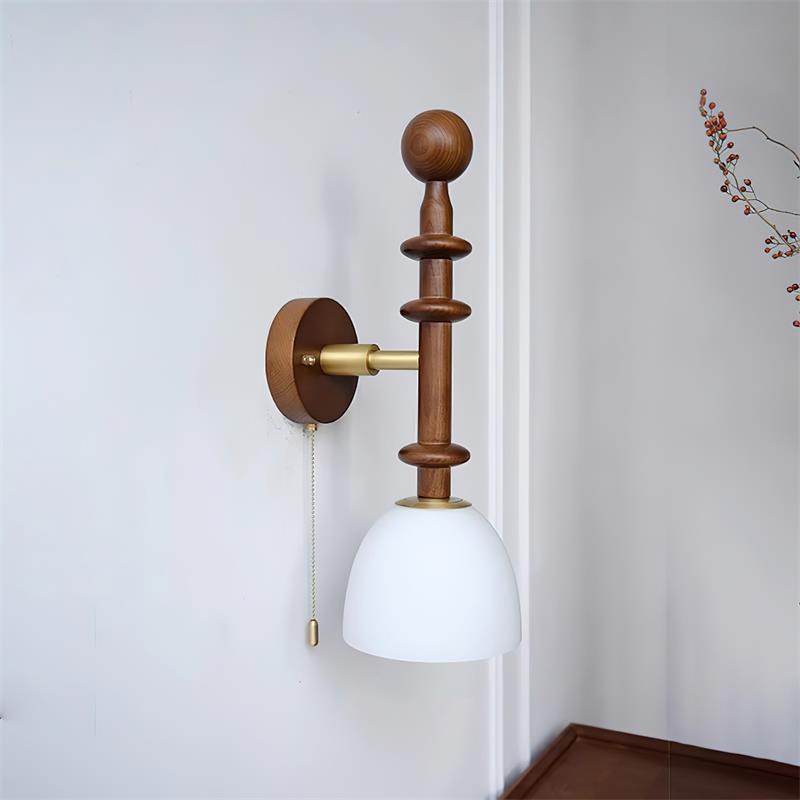 Pivelo Applique Murale en Bois Vintage - Neutralighting