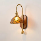 Vireoce Applique murale et globe en verre lisse avec plaque arrière en bois - Neutralighting