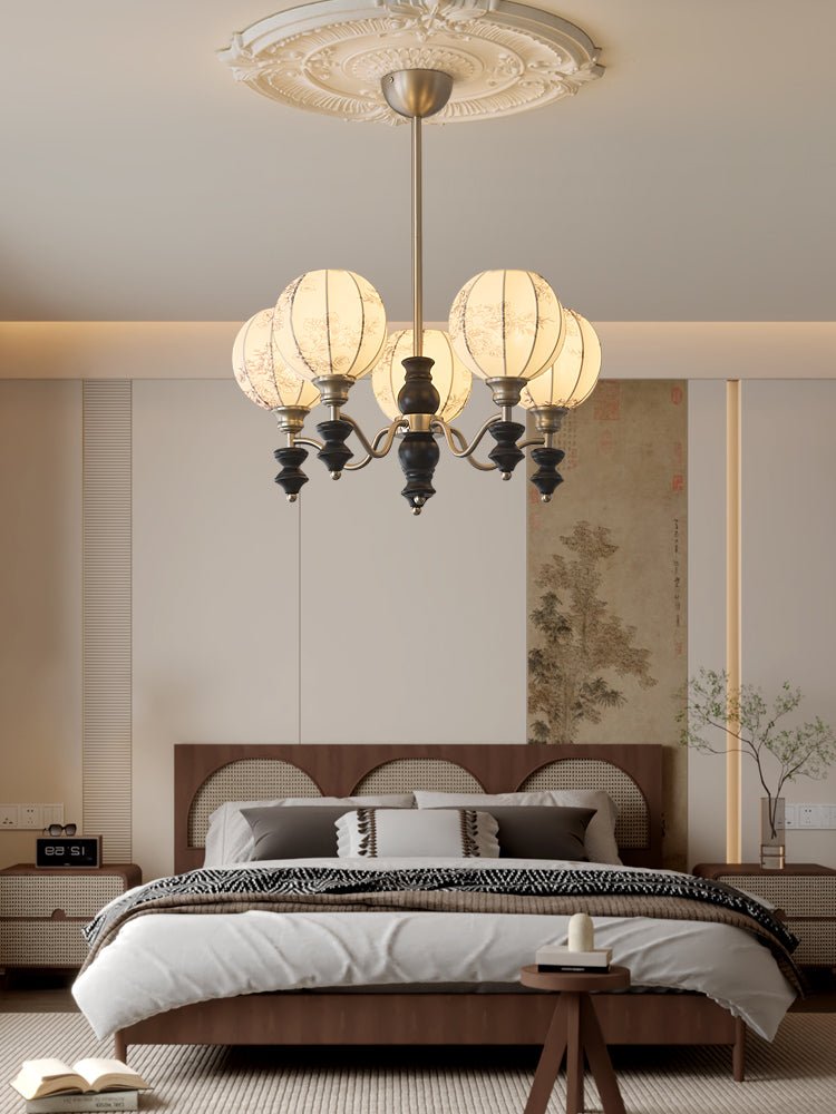Osilan Lustre Vintage Traditionnel Élégant en Bois - Neutralighting