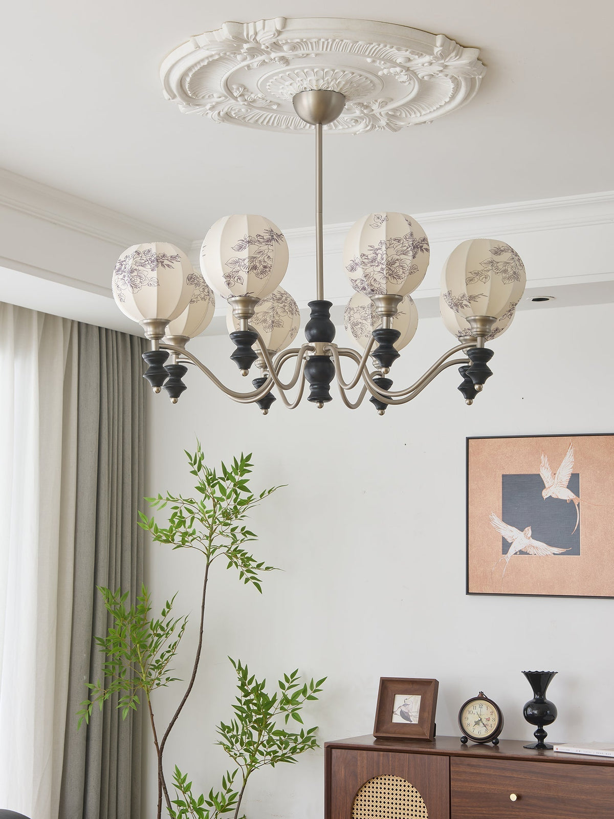 Osilan Lustre Vintage Traditionnel Élégant en Bois - Neutralighting