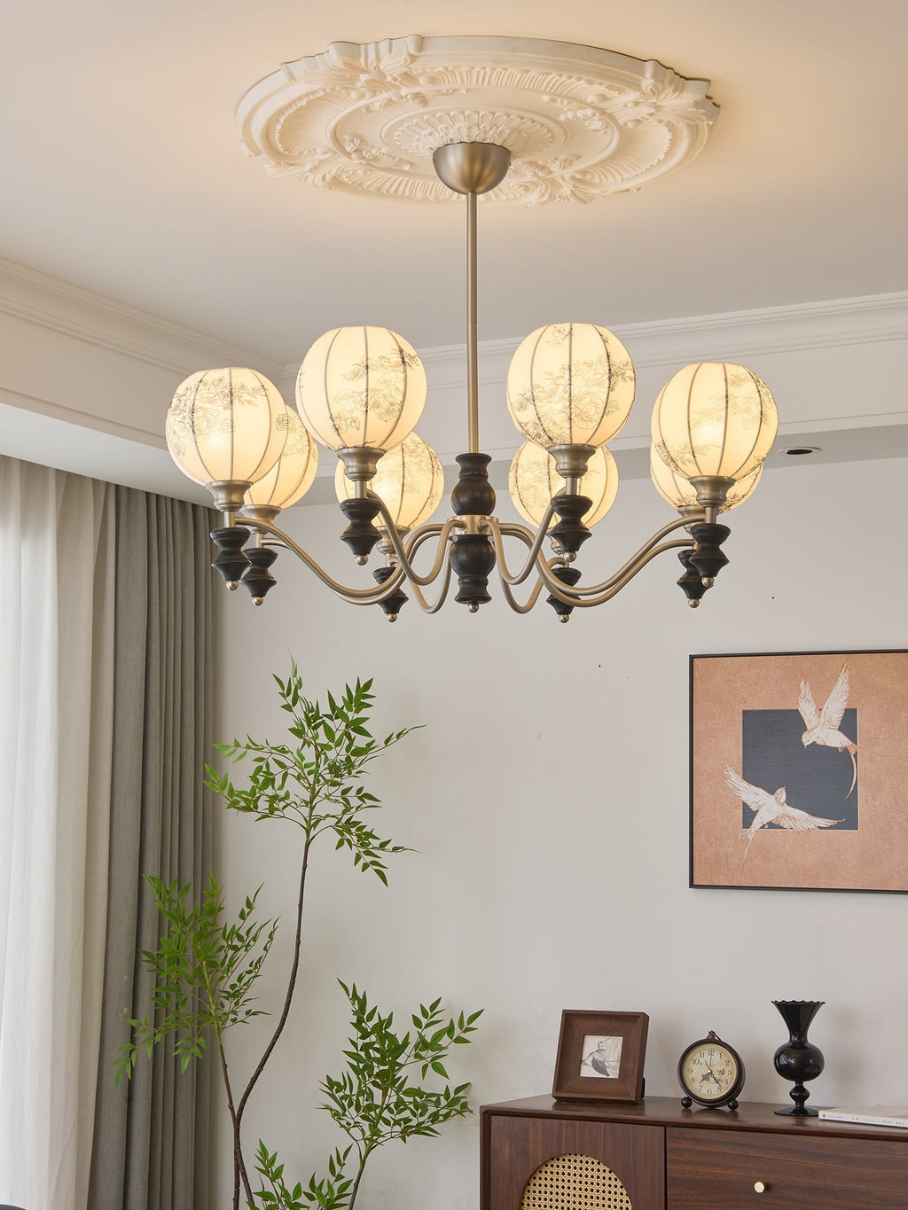 Osilan Lustre Vintage Traditionnel Élégant en Bois - Neutralighting