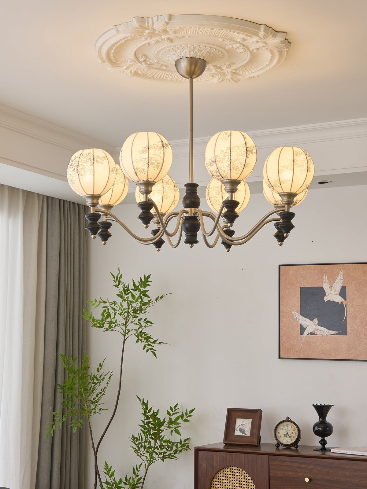 Osilan Lustre Vintage Traditionnel Élégant en Bois - Neutralighting
