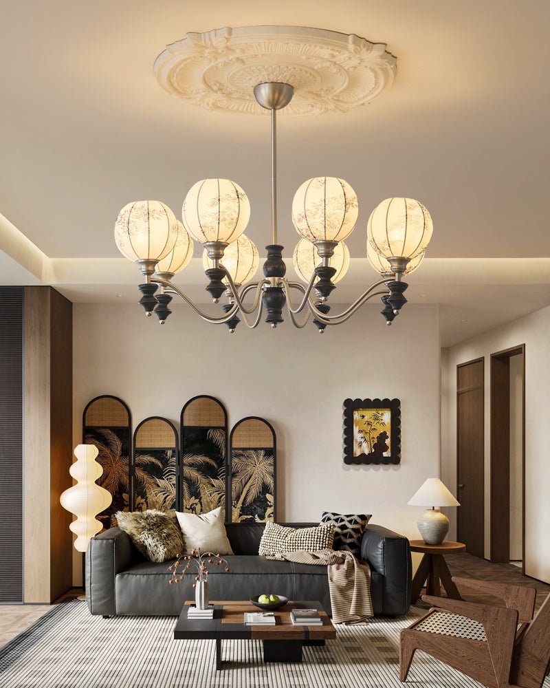 Osilan Lustre Vintage Traditionnel Élégant en Bois - Neutralighting