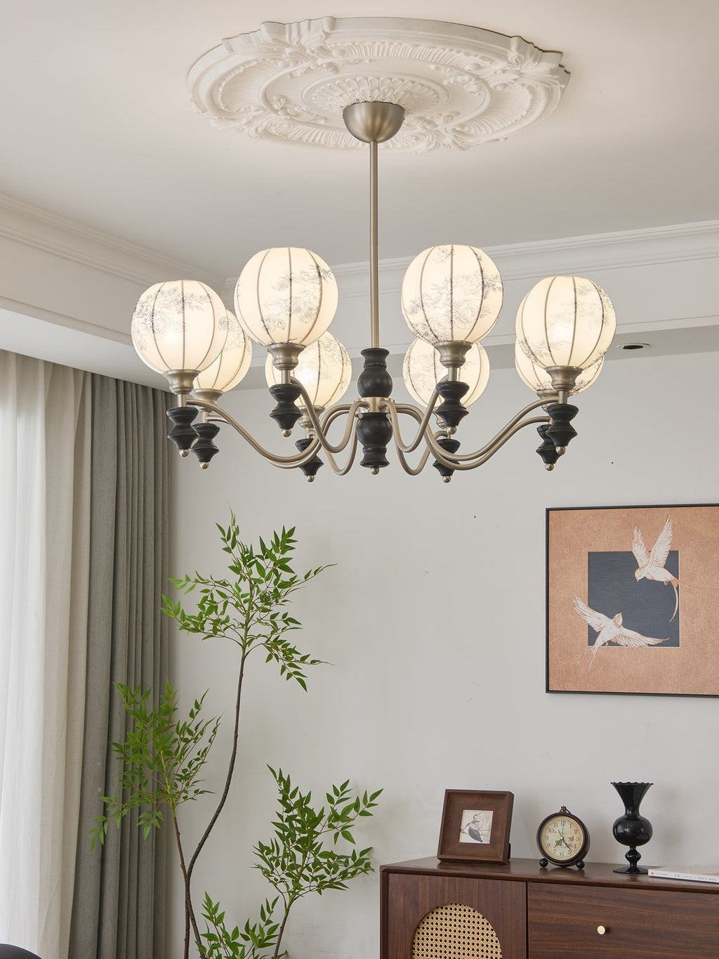 Osilan Lustre Vintage Traditionnel Élégant en Bois - Neutralighting