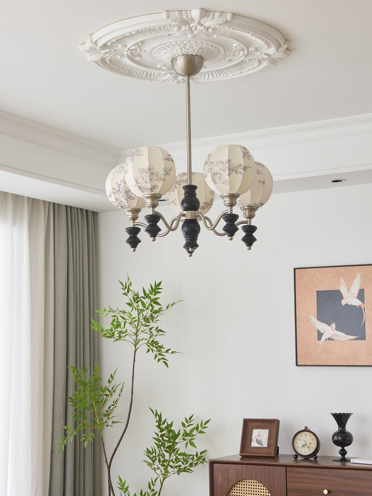 Osilan Lustre Vintage Traditionnel Élégant en Bois - Neutralighting