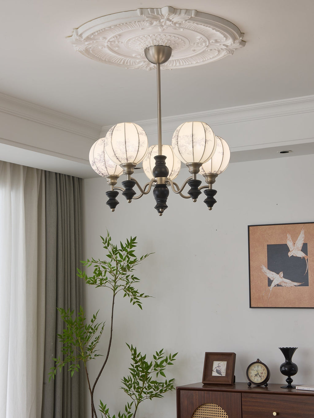 Osilan Lustre Vintage Traditionnel Élégant en Bois - Neutralighting