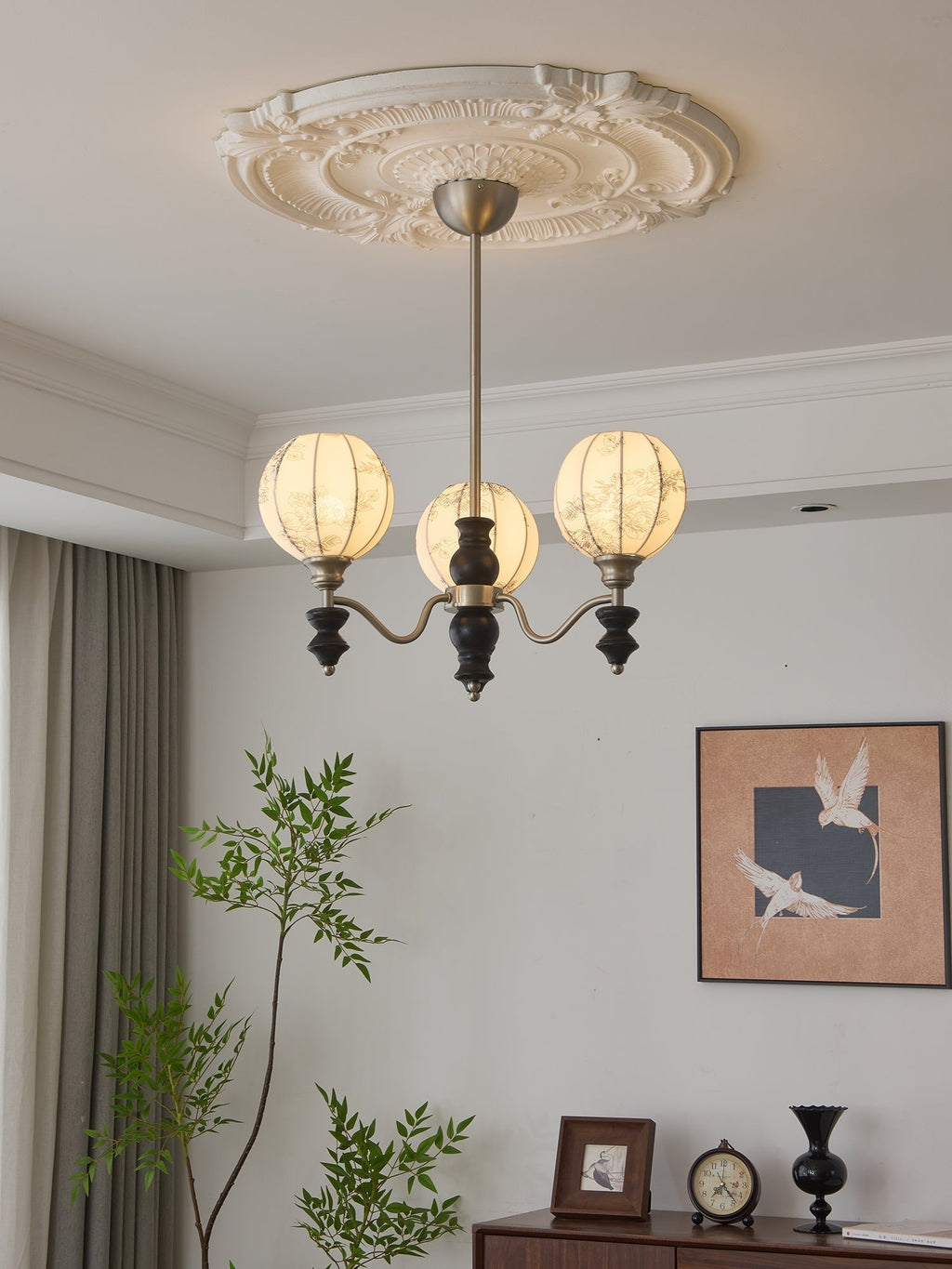 Osilan Lustre Vintage Traditionnel Élégant en Bois - Neutralighting