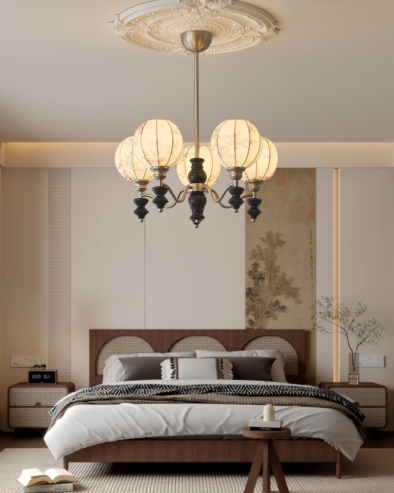 Osilan Lustre Vintage Traditionnel Élégant en Bois - Neutralighting