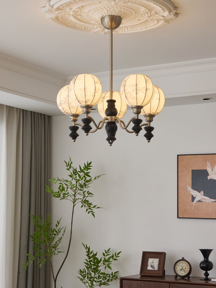Osilan Lustre Vintage Traditionnel Élégant en Bois - Neutralighting
