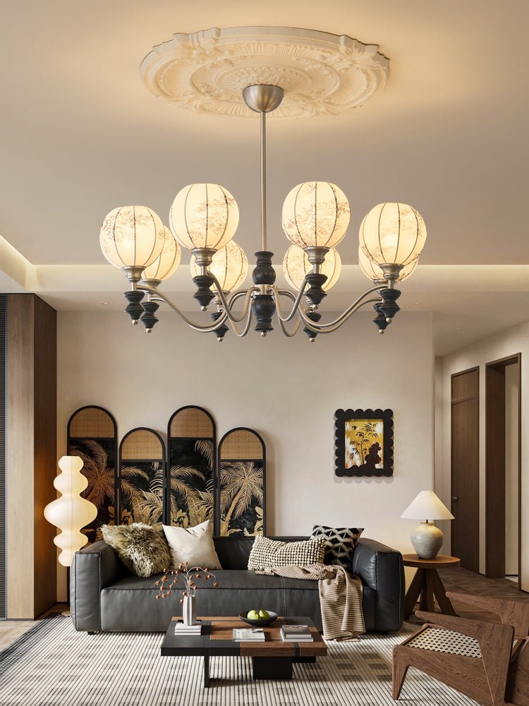 Osilan Lustre Vintage Traditionnel Élégant en Bois - Neutralighting