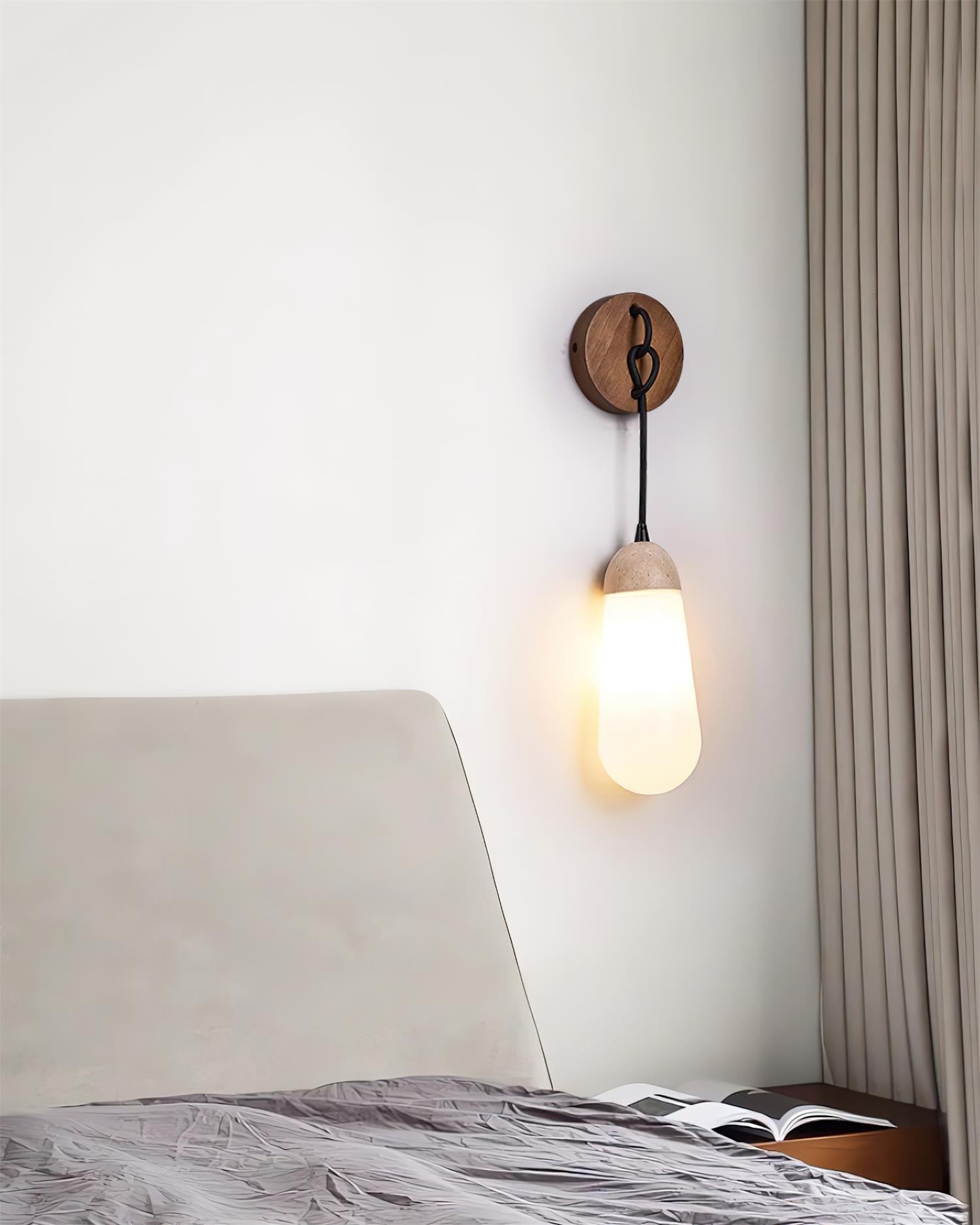 Ritta Applique Murale Travertin Forme Goutte - Neutralighting