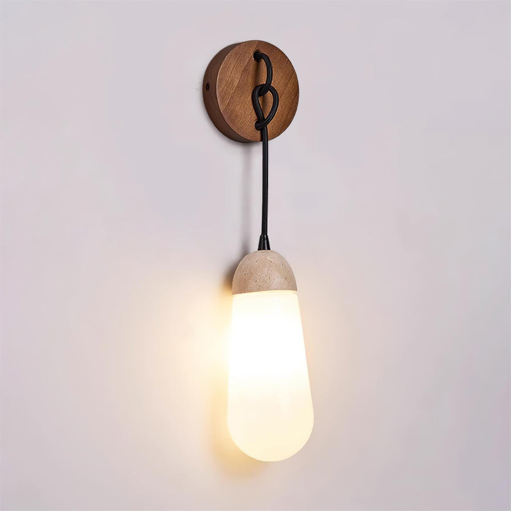 Ritta Applique Murale Travertin Forme Goutte - Neutralighting