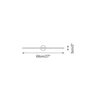 Applique Murale Minimaliste Linéaire Tige Double Accent Moderne Style - Neutralighting