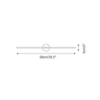 Applique Murale Minimaliste Linéaire Tige Double Accent Moderne Style - Neutralighting