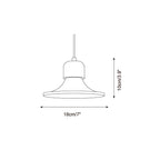 Ritta Lampe Pendante Forme Trompette Travertin - Neutralighting