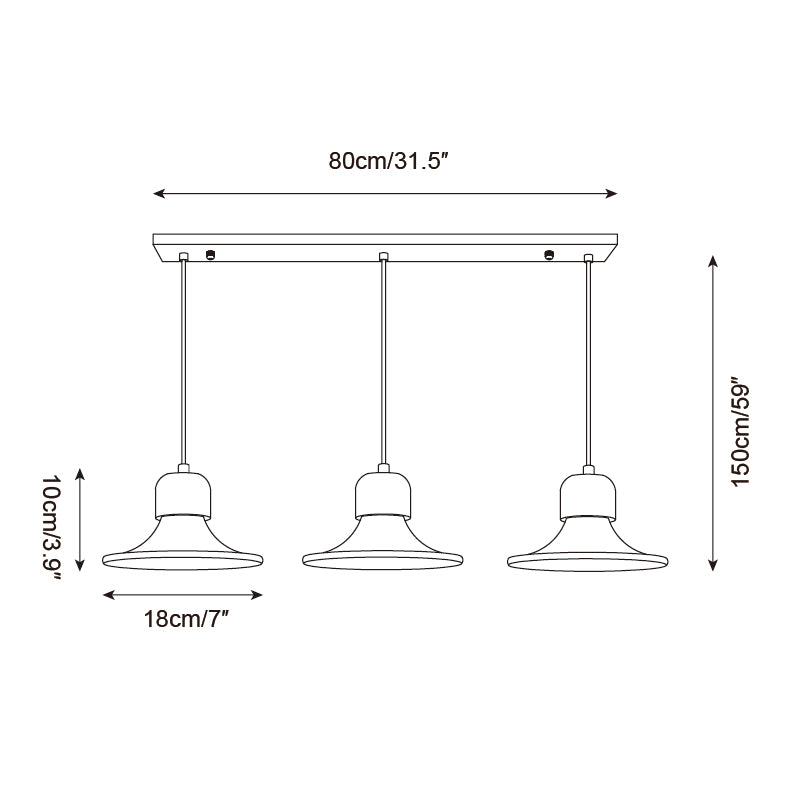Ritta Lampe Pendante Forme Trompette Travertin - Neutralighting
