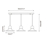 Ritta Lampe Pendante Forme Trompette Travertin - Neutralighting
