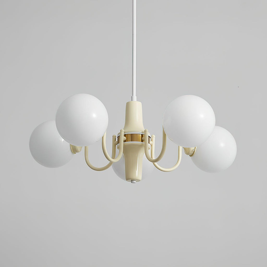 Aira Chandelier en Verre Teinte Crème - Neutralighting
