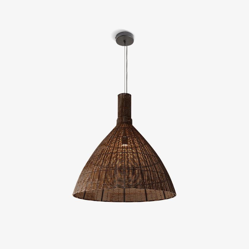 Nytheos Lampe Suspension en Rotin Naturel Artistique - Neutralighting