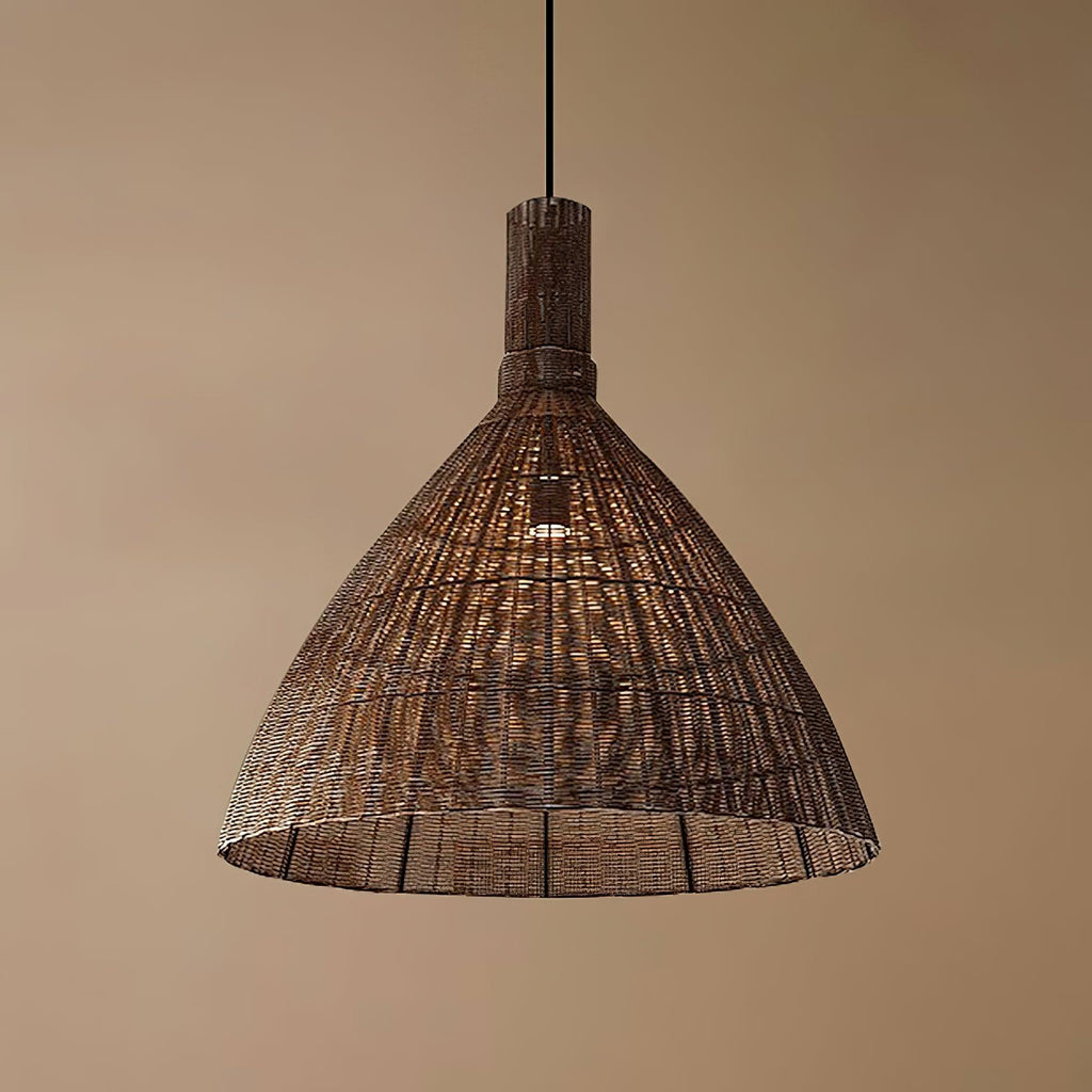 Nytheos Lampe Suspension en Rotin Naturel Artistique - Neutralighting