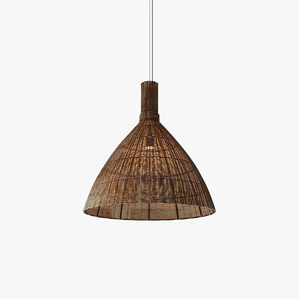 Nytheos Lampe Suspension en Rotin Naturel Artistique - Neutralighting