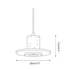 Ritta Lampe Pendante Travertin Silhouette Haut-de‐Forme - Neutralighting