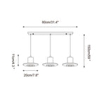 Ritta Lampe Pendante Travertin Silhouette Haut-de‐Forme - Neutralighting
