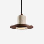 Ritta Lampe Pendante Travertin Silhouette Haut-de‐Forme - Neutralighting