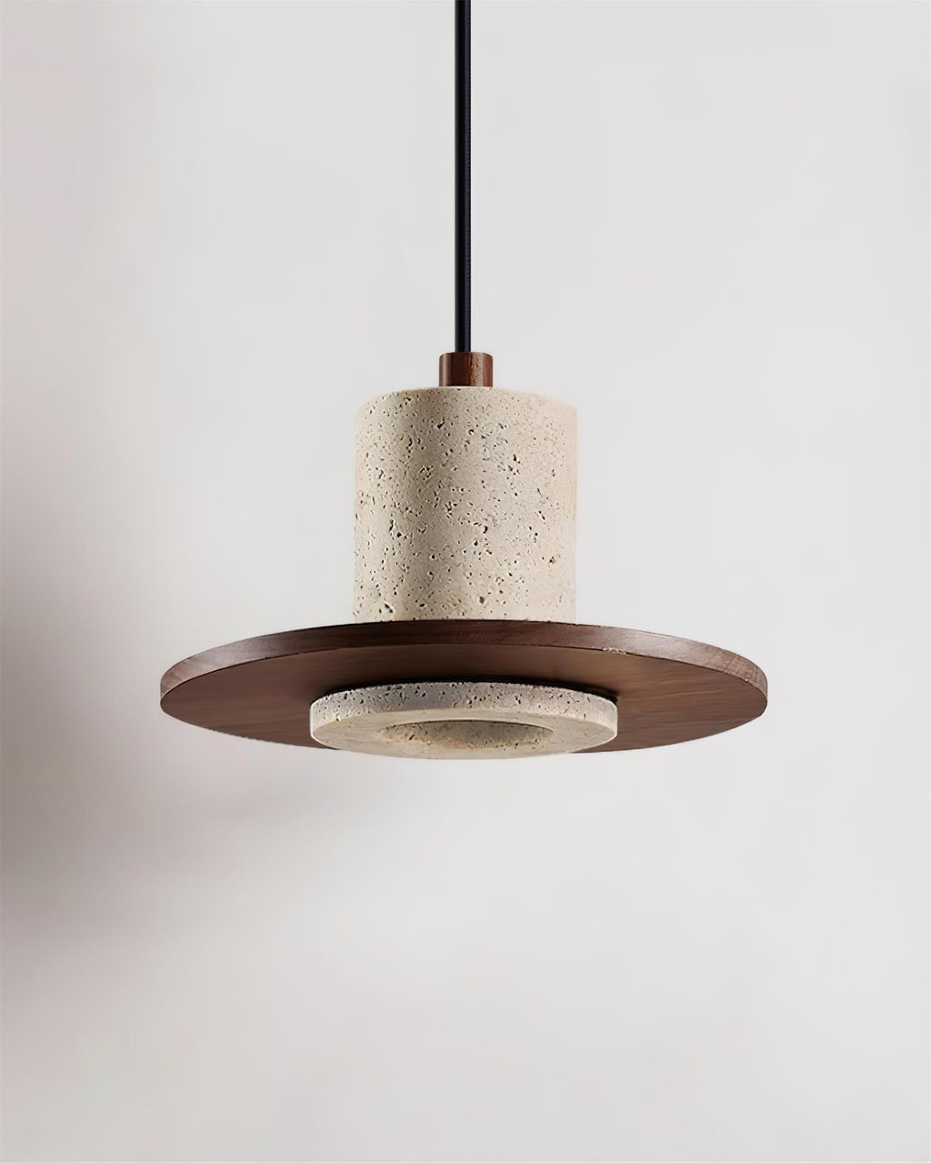 Ritta Lampe Pendante Travertin Silhouette Haut-de‐Forme - Neutralighting