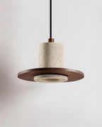 Ritta Lampe Pendante Travertin Silhouette Haut-de‐Forme - Neutralighting