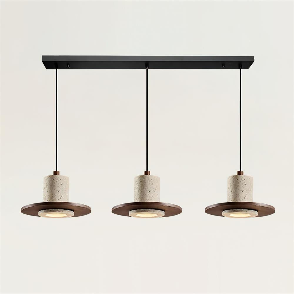 Ritta Lampe Pendante Travertin Silhouette Haut-de‐Forme - Neutralighting
