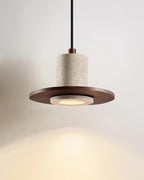 Ritta Lampe Pendante Travertin Silhouette Haut-de‐Forme - Neutralighting