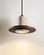 Ritta Lampe Pendante Travertin Silhouette Haut-de‐Forme - Neutralighting