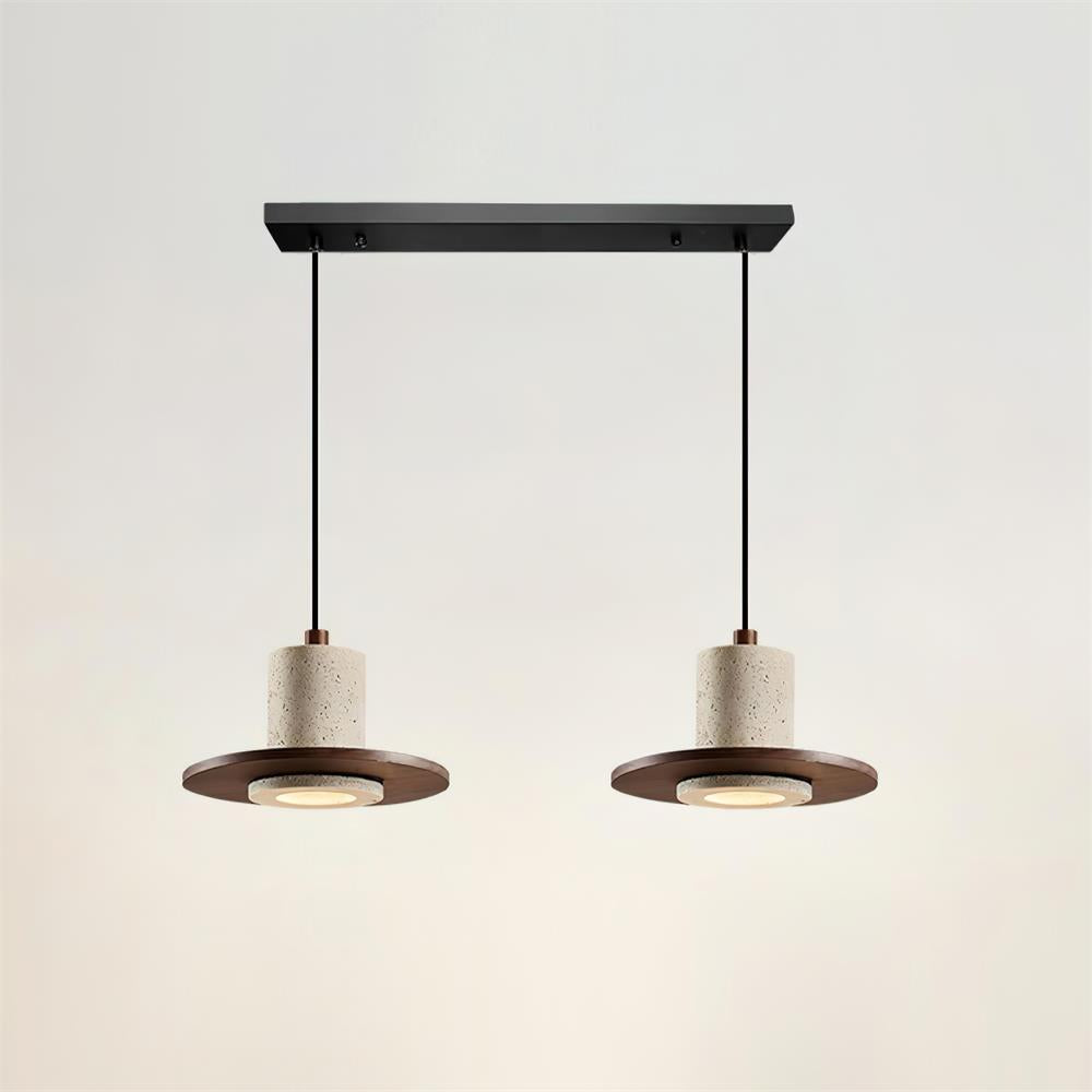 Ritta Lampe Pendante Travertin Silhouette Haut-de‐Forme - Neutralighting