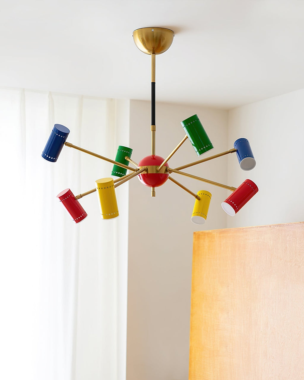 Kaleido Lustre avec Accents Colorés en Rayons - Neutralighting