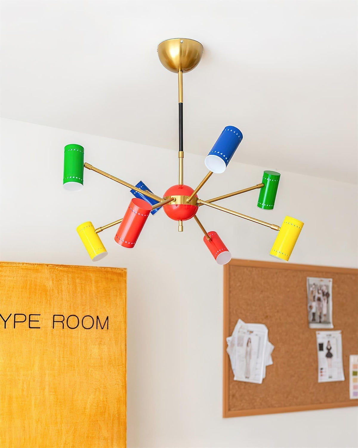 Kaleido Lustre avec Accents Colorés en Rayons - Neutralighting