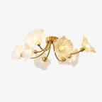 Solara Lumière de Plafond Fleur en Verre Pétale Chic Élégante - Neutralighting